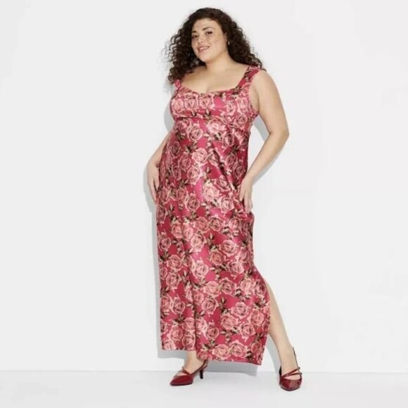 Wild Fable Pink Floral Maxi Dress - NWT - Picture 2 of 7